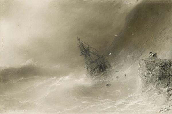 Ivan Aivazovsky Shipwreck oil painting picture